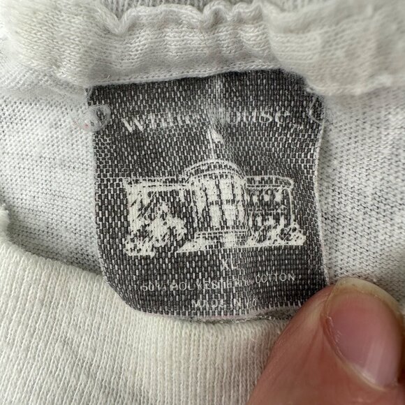 Vintage White House Oliver North For President T Shirt XL 80s USA Single Stitch - Picture 4 of 12